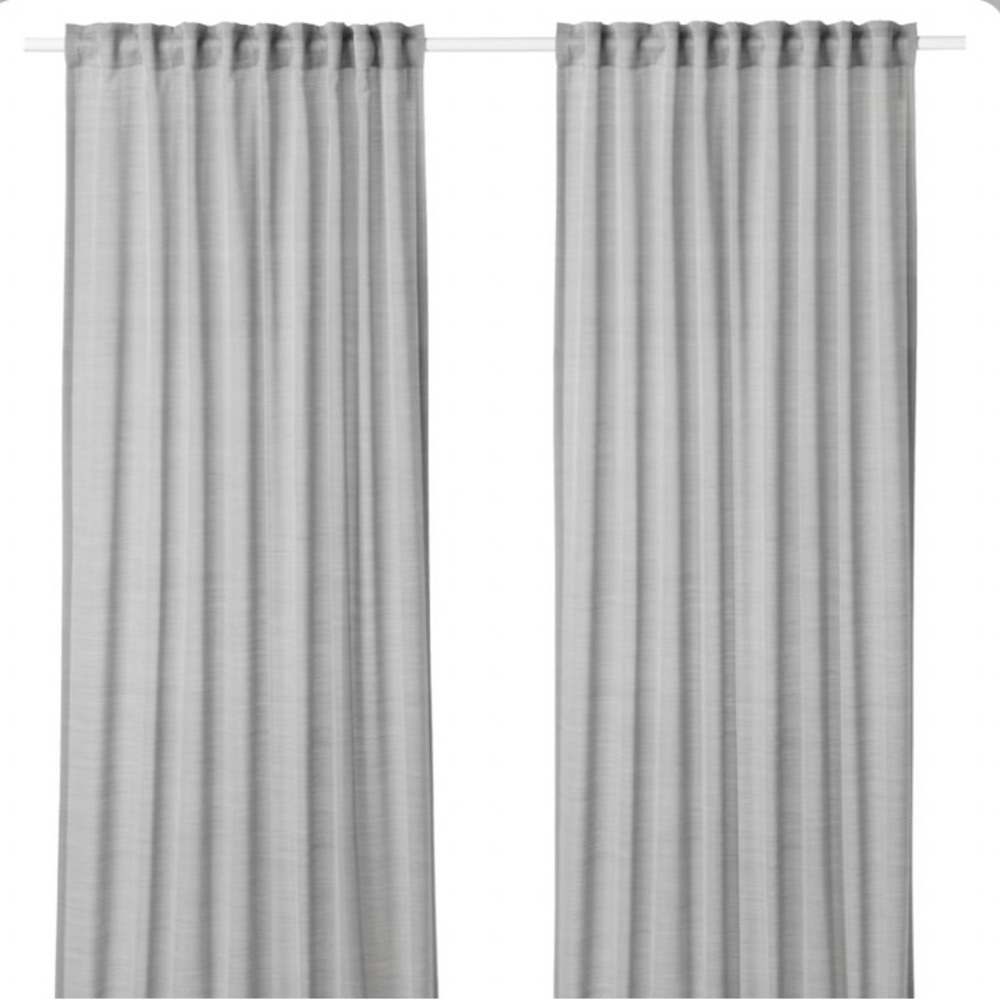 HILJA
Curtains, 1 pair, gray, 57x98 ½ " open box